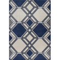 thumbnail image 1 of HomeRoots 353153 23 x 45 in. UV-Treated Polypropylene Ivory & Denim Area Rug, 1 of 1