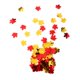 thumbnail image 4 of Confeti de Acción de Gracias, confeti de hojas de arce para decoraciones de mesa de Acción de Gracias Dorado y rojo, 4 of 7