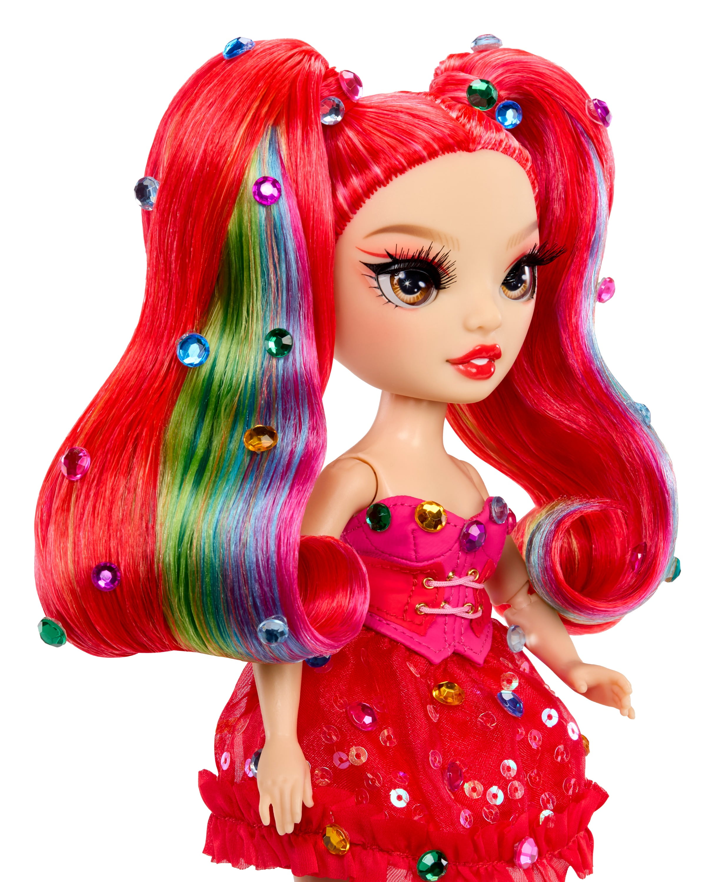Rainbow High Be Dazzling Fashion Dolls- Vivienne Rouge (Red) with Bedazzler Tool and Sparkle Gems
