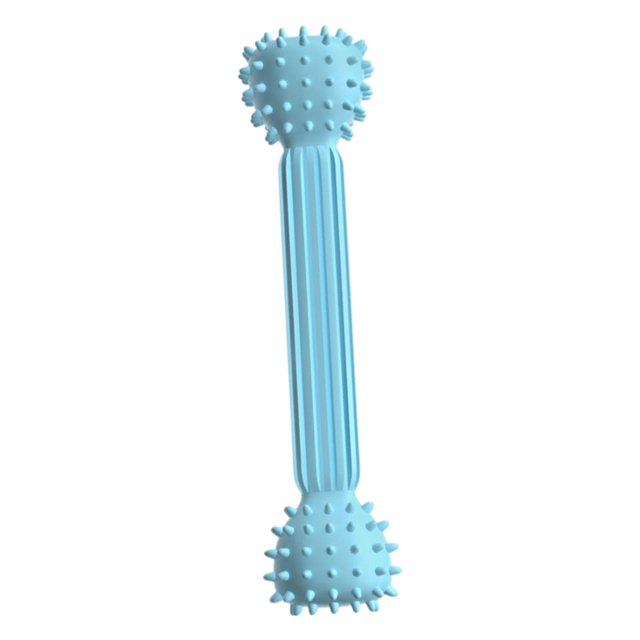 Juguete para perros Yinane cepillo de dientes interactivo Resistente para Masticadores agresivos azul