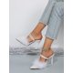 thumbnail image 2 of Women's French Style High Heels, New Autumn And Winter Black Thin-Heeled Shoes With Ankle Strap, 2 of 4