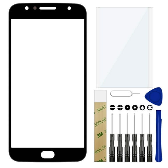 For Motorola Moto G5S Plus XT1806 Replacement Front Outer Glass Lens Screen Tool Black