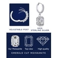 thumbnail image 6 of MomentWish 2 Carat D Color VVS1 Simulated Diamond Earrings for Women, 925 Sterling Silver Moissanite Drop Earrings,Wedding, Anniversary, Valentine's Day Gifts, 6 of 8