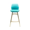 thumbnail image 4 of Porthos Home Calix Bar Stools, PU Leather, Gold Chrome Legs (Set of 2), 4 of 7