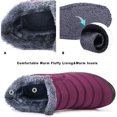 thumbnail image 3 of Womens Waterproof Outdoor Booties  Winter Snow Boots Fur Lined Warm Ankle Boots Slip On Waterproof Outdoor Booties Comfortable Shoes for Women, 3 of 5
