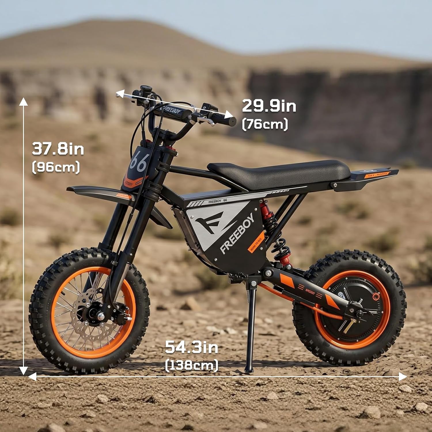 3000W Adult Electric Dirt Bike, 48V 30Ah Off-Road E-Bike, Up to 34 MPH & 31 Miles Range, 12"/10" Pneumatic Tires, Hydraulic Brakes & Suspension, 330 lbs Max Load