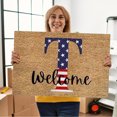 thumbnail image 1 of American Independence Day Floor Mat Crystal Velvet Printed Flag Floor Mat Festival Decorative Carpet Home Decor, 1 of 9