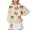 #0240-Beige, variant on Uootdi Oversized Women Cute Sequin Gift Bow Sweatshirt Christmas Glitter Patch Crewneck Sweatshirts Sparkle Holiday Pullover