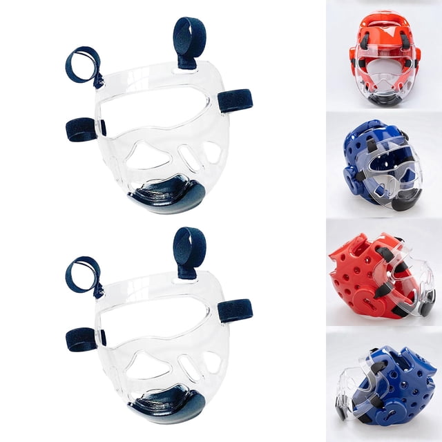 Protector facial,Máscara protectora facial de taekwondo transparente,Funda para casco,Cubierta protectora facial,Casco de boxeo Máscara de sandía Herramientas transparentes,Protector de