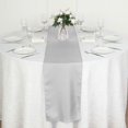 thumbnail image 4 of BalsaCircle 5 Pieces Silver 12" x 108" Polyester Table Top Runners Wedding Party Linens, 4 of 8