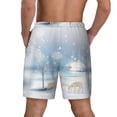 thumbnail image 3 of Kdxio Christmas Deer Print Men'S Swim Trunks With Compression Liner 7 Inch Inseam Quick Dry Swim Shorts, 3 of 7