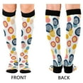 thumbnail image 2 of joogoo Abstract Circle Socks Women Men Knee High Sock, 2 of 8