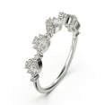 thumbnail image 2 of 1.1ct Diamond Moissanite Chantilly 10k White Gold Wedding Ring, 2 of 4