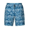 thumbnail image 4 of Lsque Mens Swim Trunks Shell Pattern - Bathing Suit Compression Liner - Beach Swim Shorts Swimwear - (S-3XL) - Stretch Quick Dry -XX-Large, 4 of 9