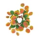 thumbnail image 1 of Decoración De Anillo De Vela De Hoja De Eucalipto Simulada Para Fiestas De Cumpleaños Resistente Naranja, 1 of 8