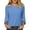 #0377-Light Blue, variant on Womens Tops Round Neck Roll Tab Short Sleeve Tops for Women Regular Fit Everyday Wear Wrinkle Resistant Casual Tops for Women