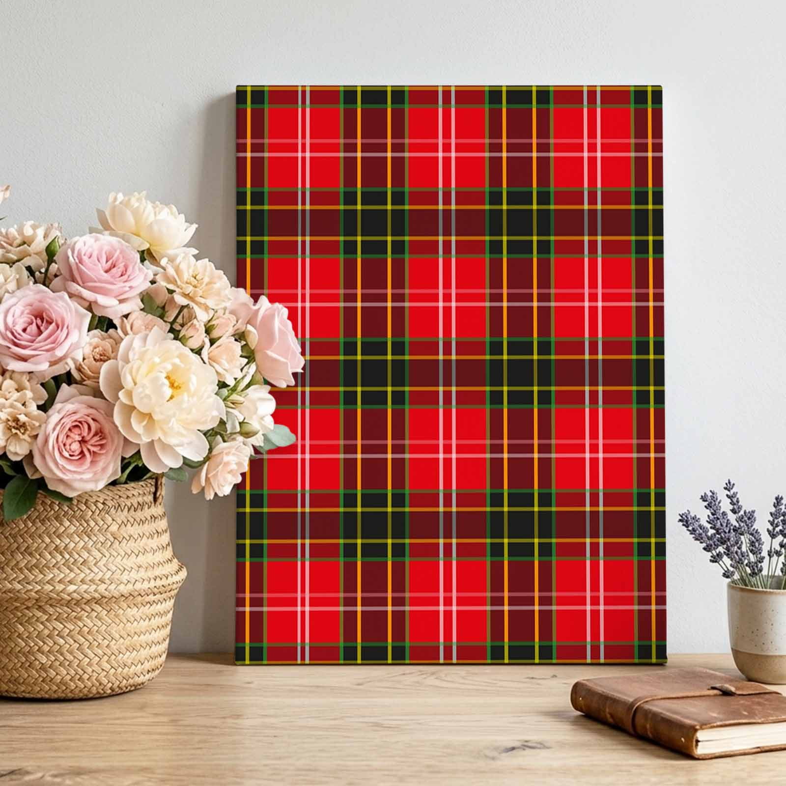 Canvas Wall Art Red Green Pladi Framed Canvas Prints for Living Room Bedroom Winter Christmas Striped Plaid Large Gallery Wrapped Wall Decor for Home Office Gifts 16 x20 Ship Next Day