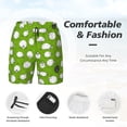 thumbnail image 3 of Fotbe Funny Sheep Doing Yoga Men’s Swim Trunks Quick Dry Swim Shorts Board Shorts with Mesh Lining-XX-Large, 3 of 9