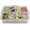 1pcs-serving-tray-grey, variant on Divided Serving Tray with Lid and Handle, 8 Compartments Snack Box, Portable Platter for Candy Fruits Nuts, Snack Party Entertaining Picnic