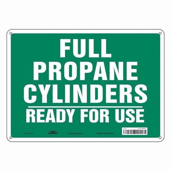 Safety Sign, 10 in Height, 14 in Width, Aluminum, Horizontal Rectangle, English, 471N41