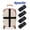Black, variant on 4 Pack Green Luggage Straps Adjustable Suitcase Belt Connector for Travel Black