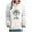 Hoodie - White, variant on Womens Christmas Top Loose Casual Hoodies Winter Holiday Sweatshirt Funny Xmas Tree Vintage Hoodies Long Sleeve Vacation Trendy Tops 2025