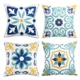 thumbnail image 1 of Fundas de Almohada Pyonic para Exterior Impermeables 40x40 cm Juego de 4 Azules, 1 of 7