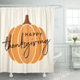 thumbnail image 1 of BSDHOME Hipster Heureux L'action de Grâce Citrouille Automne Récolte Enfants Abstrait Agriculture Imperméable Salle de Bain Douche Rideaux Ensemble 66x72 Pouces, 1 of 1