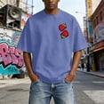 thumbnail image 4 of Fruit of the Spirit Christian Graphic T Shirts for Men Vintage Washed Oversized Tshirt Faith Back Print Religious Short Sleeve Casual Tops for Streetwear Summer, 4 of 6
