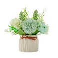 thumbnail image 1 of Hortensias artificiales, plantas verdes falsas, plantas en macetas, pequeños adornos, decoración de la sala de estar del hogar, comedor, bonsái., 1 of 5