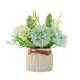 thumbnail image 1 of Hortensias artificiales, plantas verdes falsas, plantas en macetas, pequeños adornos, decoración para el hogar, sala de estar, comedor, bonsái, 1 of 5