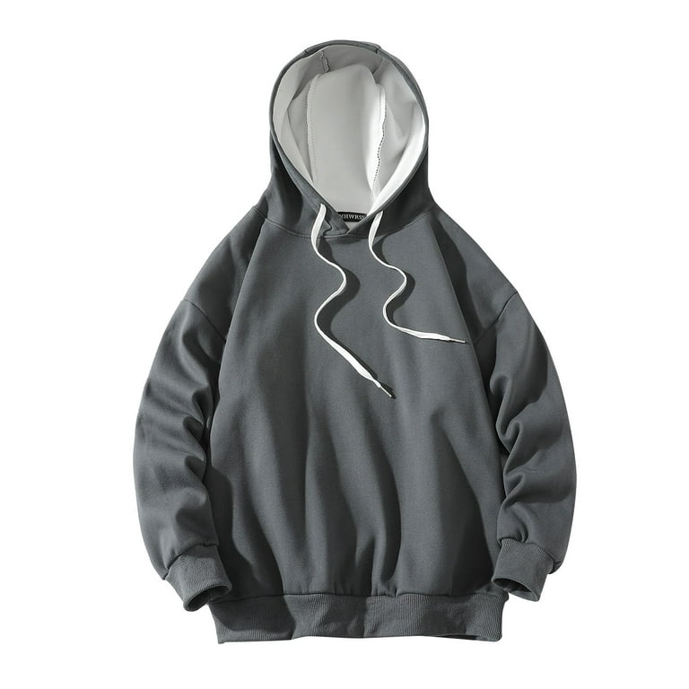 Leey-world Graphic Hoodies Men's Winter Thick Zipper Hoodie Sweatshirts Jacket Big Tall Warm Coat Grey,M, Adult Unisex, Size: Medium, Green