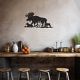 thumbnail image 2 of LaModaHome Exclusive Silhouette Metal Wall Decor With Deer And Fawns In The Mountain – Durable & Artistic Metal Wall Art for Home and Office Decor, Perfect for Any Interior Design Aesthetic, 2 of 5