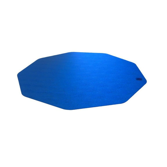 HomeStock Polycarbonate 9-Sided Blue Chair Mat For Hard Floors - 38" X 39"