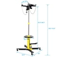 thumbnail image 3 of 1660 lbs Hydraulic Transmission Jack with 2-Stage Telescopic Lift, 360° Swivel, 32"-70" Lift Range, Heavy-Duty for Car Repairs, 3 of 8