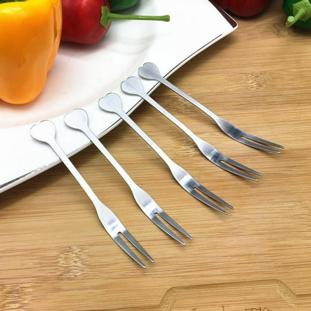 12 Pieces Cocktail Forks Stainless Steel Appetizer Forks Set Appetizer ...