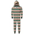 thumbnail image 1 of Pyjamas Assortis Parent-Enfant Ensemble de Noël Chaud Imprimé Tenue d'Intérieur Pyjama à Capuche Combinaison pour Papas Pyjamas de Noël en Liquidation, 1 of 6
