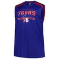 thumbnail image 2 of Men's Fanatics Royal Philadelphia 76ers Big & Tall Birdseye Muscle Tank Top, 2 of 3