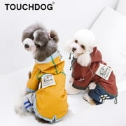 Touchdog Cloudburst Reversible Fashion Waterproof Dog Raincoat