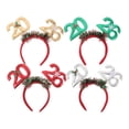 thumbnail image 1 of OULII Assorted Color New Year Headbands for Adults Unique Design Comfortable Fit Party Accessories 2026, 1 of 7