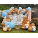 thumbnail image 5 of Telón de fondo para baby shower de niño con diseño de oso azul bohemio, globos, pancarta de hierba de la pampa, accesorios para fotomatón., 5 of 6