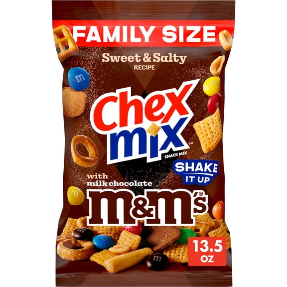 Chex Mix Sweet and Salty Snack Mix, with M&Ms Milk Chocolate Candies, 13.5 oz