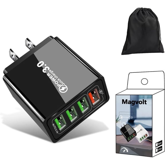 Magvolt Pro Phone Charger, Mag Volt Pro Phone Charger, 4-Port Wall with Intelligent Temperature Control, for All Phones