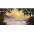 thumbnail image 2 of Romanello, Diane 32x18 White Modern Wood Framed Museum Art Print Titled - Purple and Gold, 2 of 4