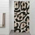 thumbnail image 2 of Beige and Black Leopard Pattern Shower Curtain 36"x72" ,Bathroom Decorative Shower Curtains Set with 12 Hooks,Modern Waterproof Washable Shower Curtain, 2 of 6
