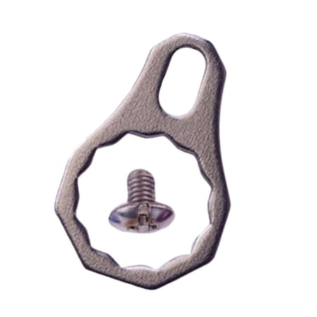 Replacement Fishing Reel Locking Plate Screw Nut DIY Fishing Reel Handle Accessory 21.5x14.1mm Gray