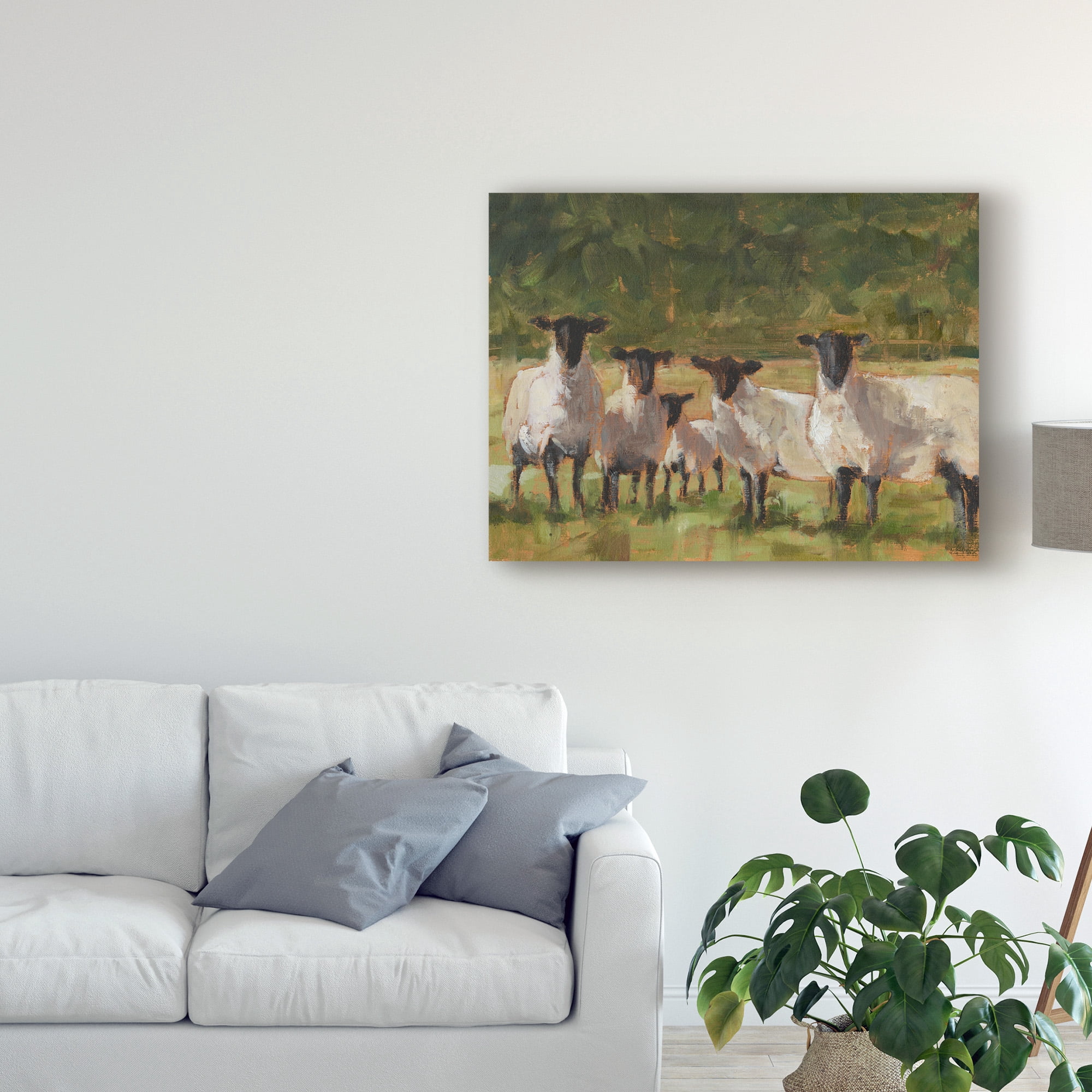 Trademark Fine Art 'Sheep Family II' Canvas Art by Ethan Harper