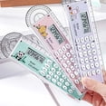 thumbnail image 5 of 3-In-1 Multifunctional Ruler Calculator, Multifunctional Digital Measuring Tool with 8 Digit Display, 15Cm Transparent Math Ruler for Students and Teachers, Fun Design for Quick Calculation, Pink, 5 of 8