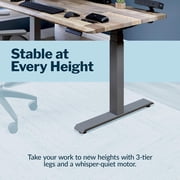 Vari ComfortEdge Electric Standing Stand Up Desk Ergonomic Work and Gaming Table, 48x30” Reclaimed Wood