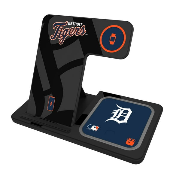 Keyscaper Detroit Tigers 3-In-1 Wireless Charger